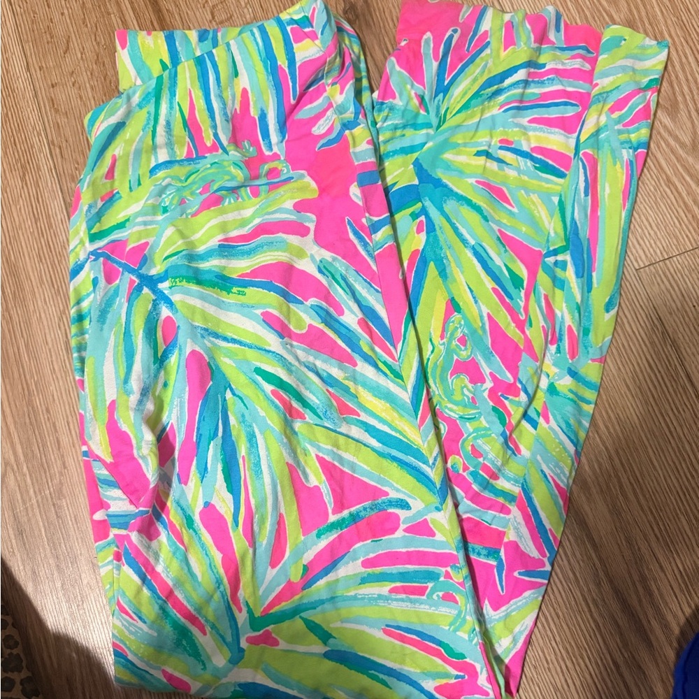 Lilly Pulitzer Colorful Leaf Print Leggings